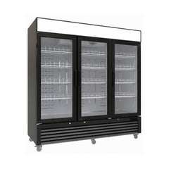 MMR-78L3-HC Glass Door Merchandiser Refrigerator, 78"*32"*81", 1-Year labor & Parts 5-Year compressor