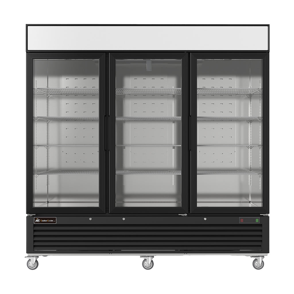 MPF-83G Reach-in Display Freezer, 80"*31"*84", 1-Year labor & Parts 5-Year compressor