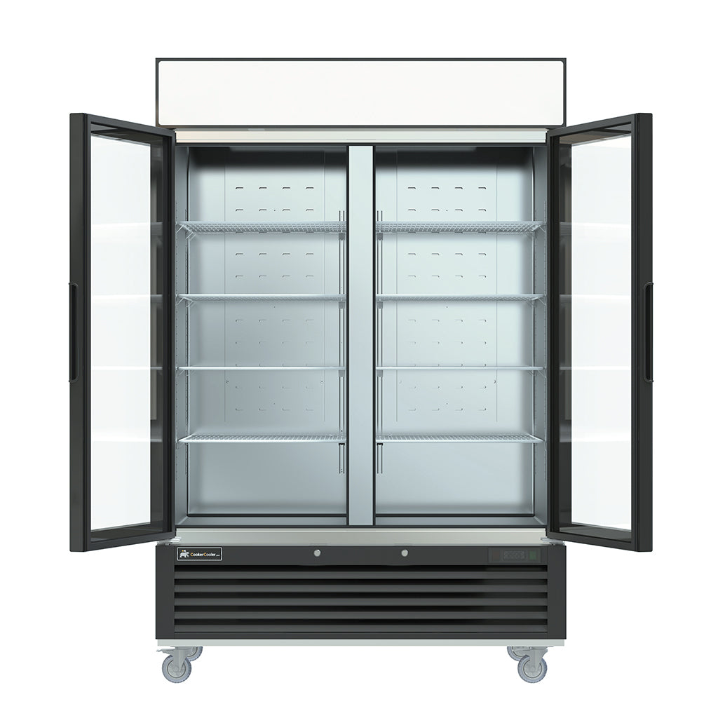 MPF-49G Glass Door Reach-In Freezer, 55"*32"*80", 2-Year labor & Parts 5-Year compressor
