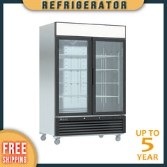 MPR-49G Glass Door Reach-In Refrigerator - Image 1