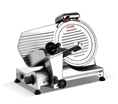 MS-10SL 320w Electric Meat Slicer 10″ Triple Safety Locks + Anodized Aluminum Alloy Base with Stainless Steel Blade