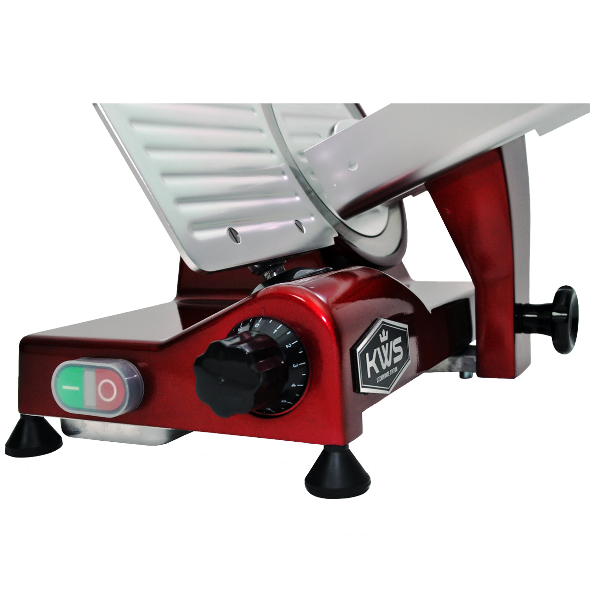 MS-6RT 200W Meat Slicer (Red Base) with Teflon Blade