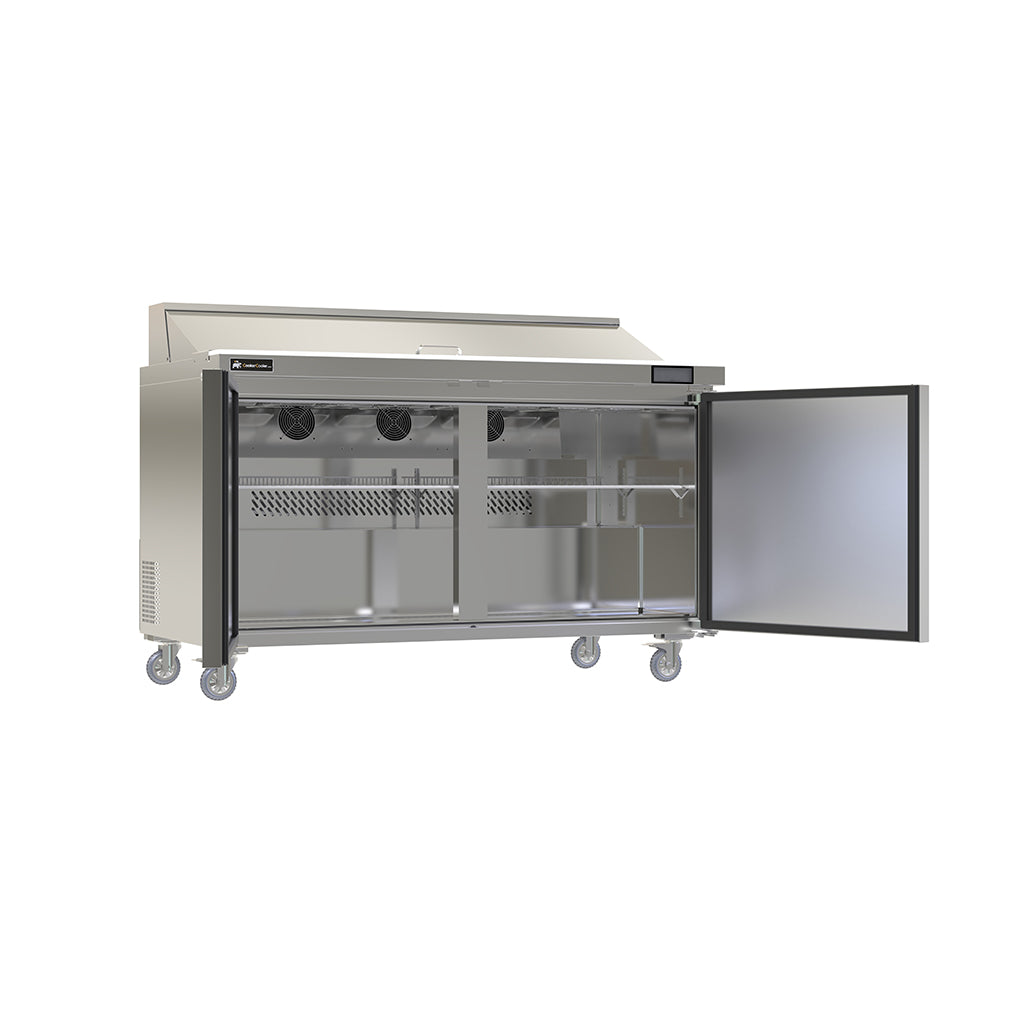 MSR-60M Mega Top Refrigerated Sandwich Prep Table, 60"*32*46", 3-Year labor 5-Year Parts 10-Year compressor