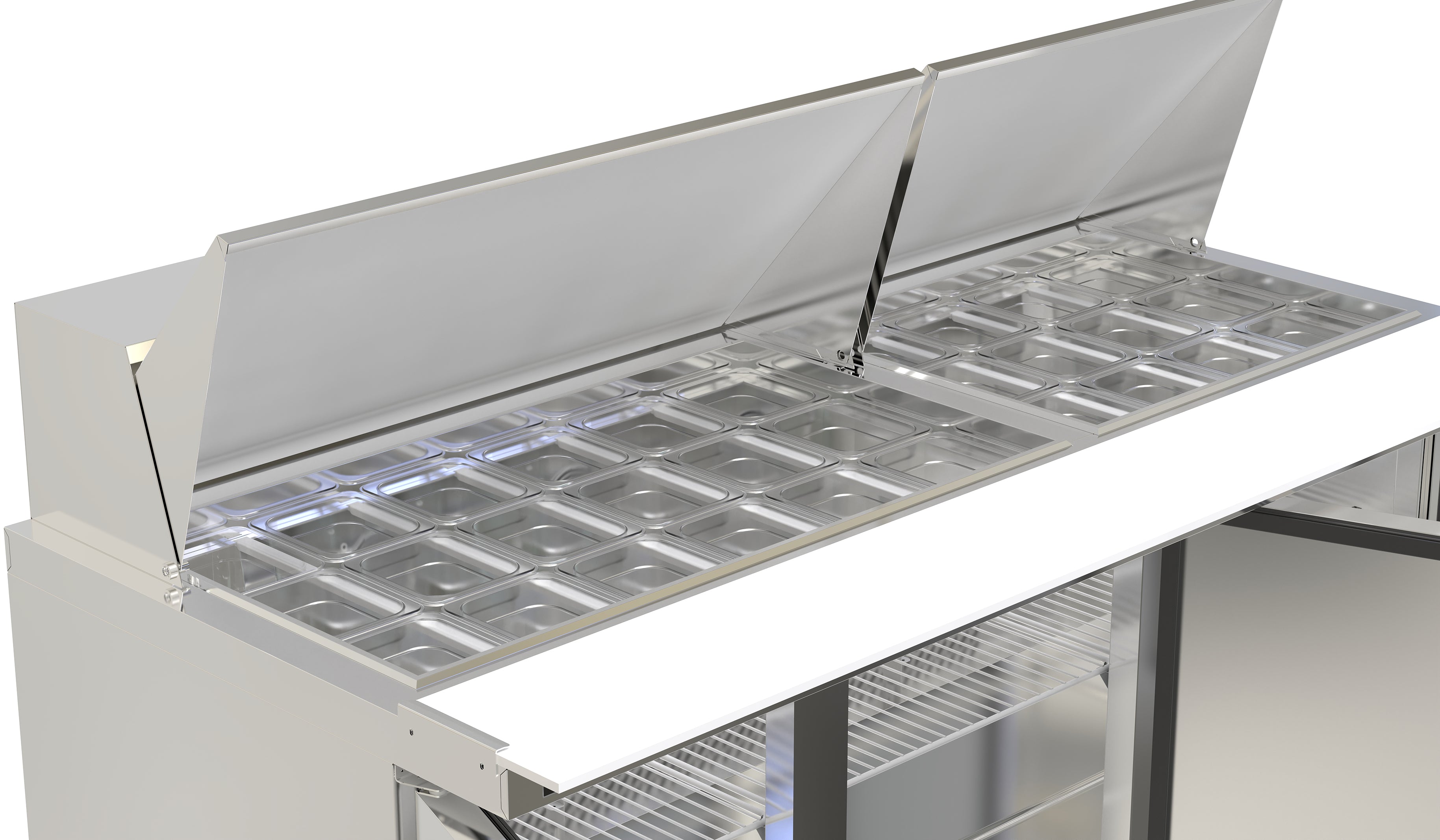 MSR-72 Refrigerated Sandwich Prep Table, 72"*32"*46", 3-Year labor 5-Year Parts 10-Year compressor