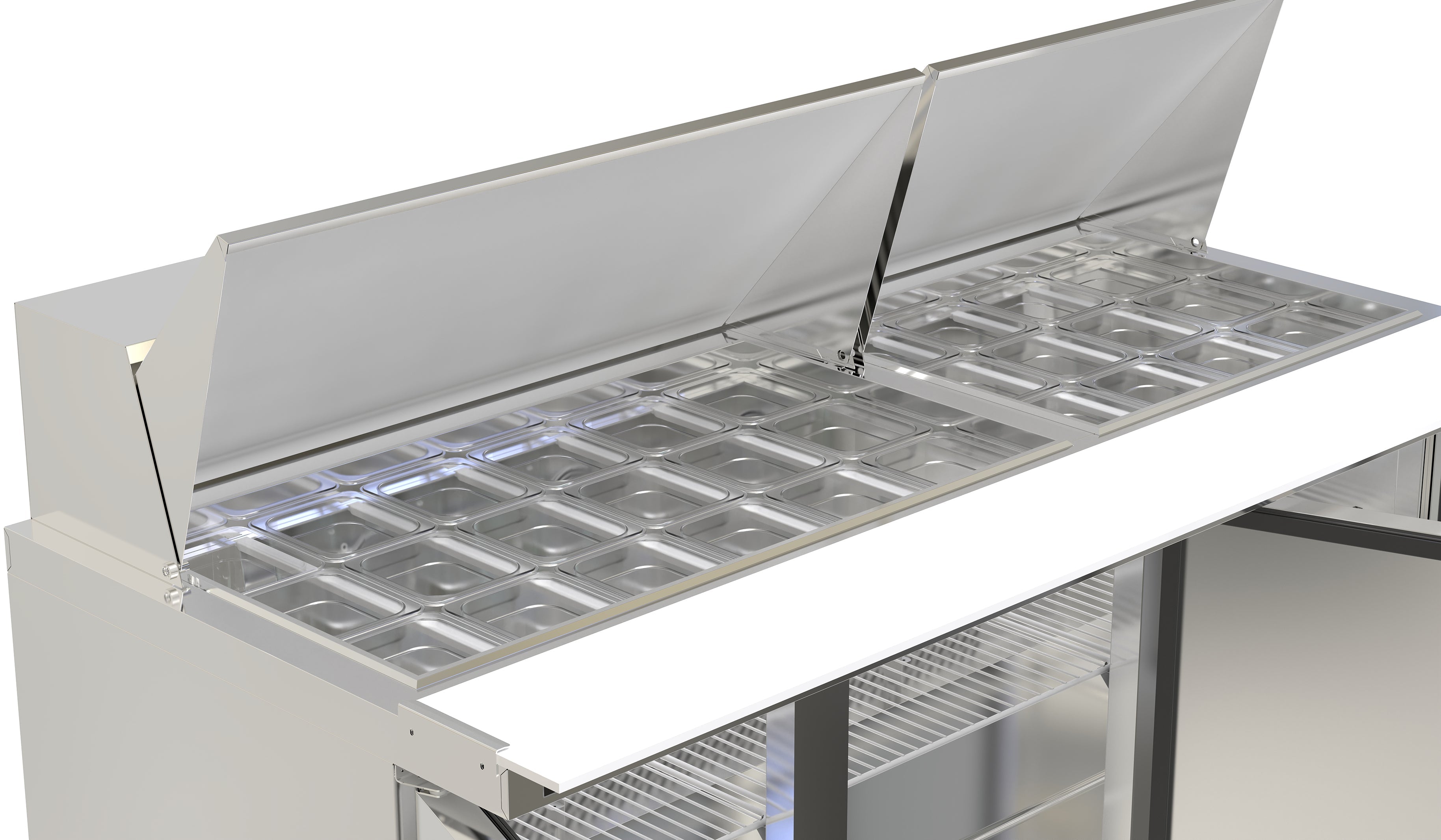 CLSR-72 Refrigerated Sandwich Prep Table, 72"*32"*46", 1-Year Parts &Labor, 5-Year compressor