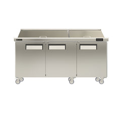 MSR-72 Refrigerated Sandwich Prep Table, 72"*30"*44", 3-Year labor 5-Year Parts 10-Year compressor