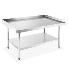 Omcan 30″ x 48″ Stainless Steel Equipment Stand with Galvanized Undershelf and Legs