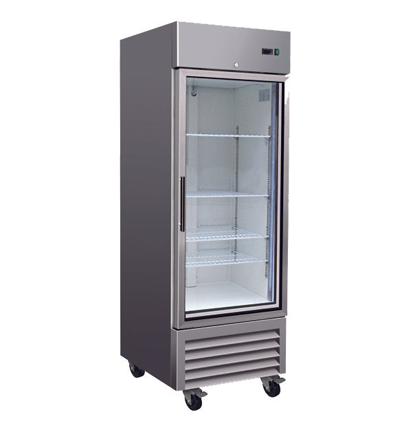 27" 1 Glass Door Reach-In Refrigerator, RR1G-HC