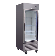 27" 1 Glass Door Reach-In Refrigerator, RR1G-HC