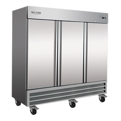 81" 3 Solid Door Reach-In Refrigerator, RR3-HC