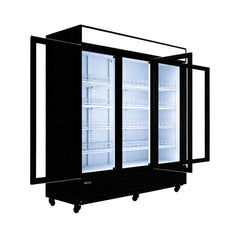 SC-1676FDX Merchandiser Refrigerator, 72"*28"*81",1-Year labor & Parts 5-Year compressor