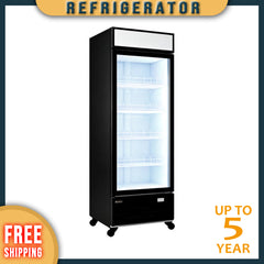 SC-476FDX Merchandiser Refrigerator, 27"*24"*80", 1-Year labor & Parts 5-Year compressor