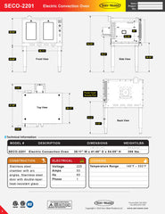 Standing Electric Convection Oven, SECO-2201