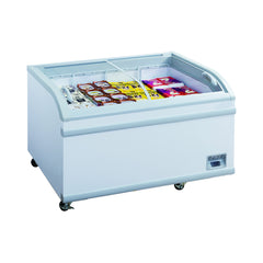56" Glass Door Frozen Food or Ice Cream Chest Freezer Display, WD-500Y