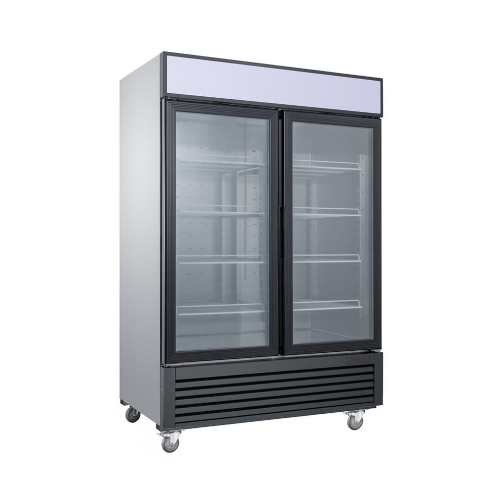 MF-49G Glass Door Reach-In Freezer, 55"*32"*80", 1-Year labor & Parts 5-Year compressor