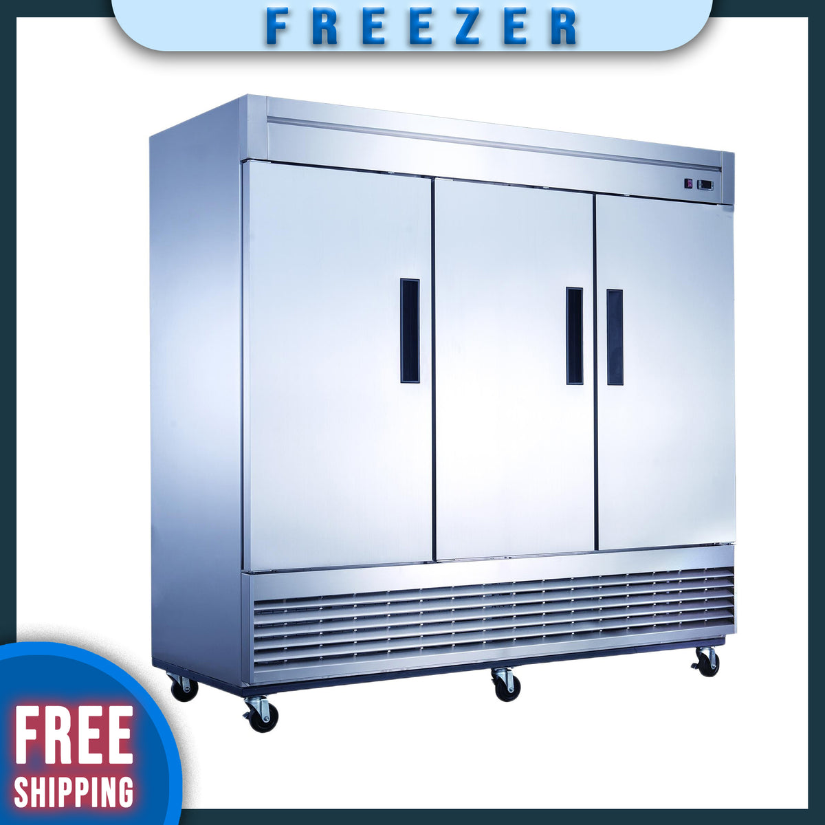 81" Reach-In Freezer 3 Solid Door, MF-83