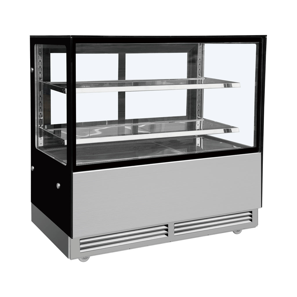YB-15, 60" Floor Model Refrigerated Square Display Case