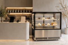 YB-15, 60" Floor Model Refrigerated Square Display Case