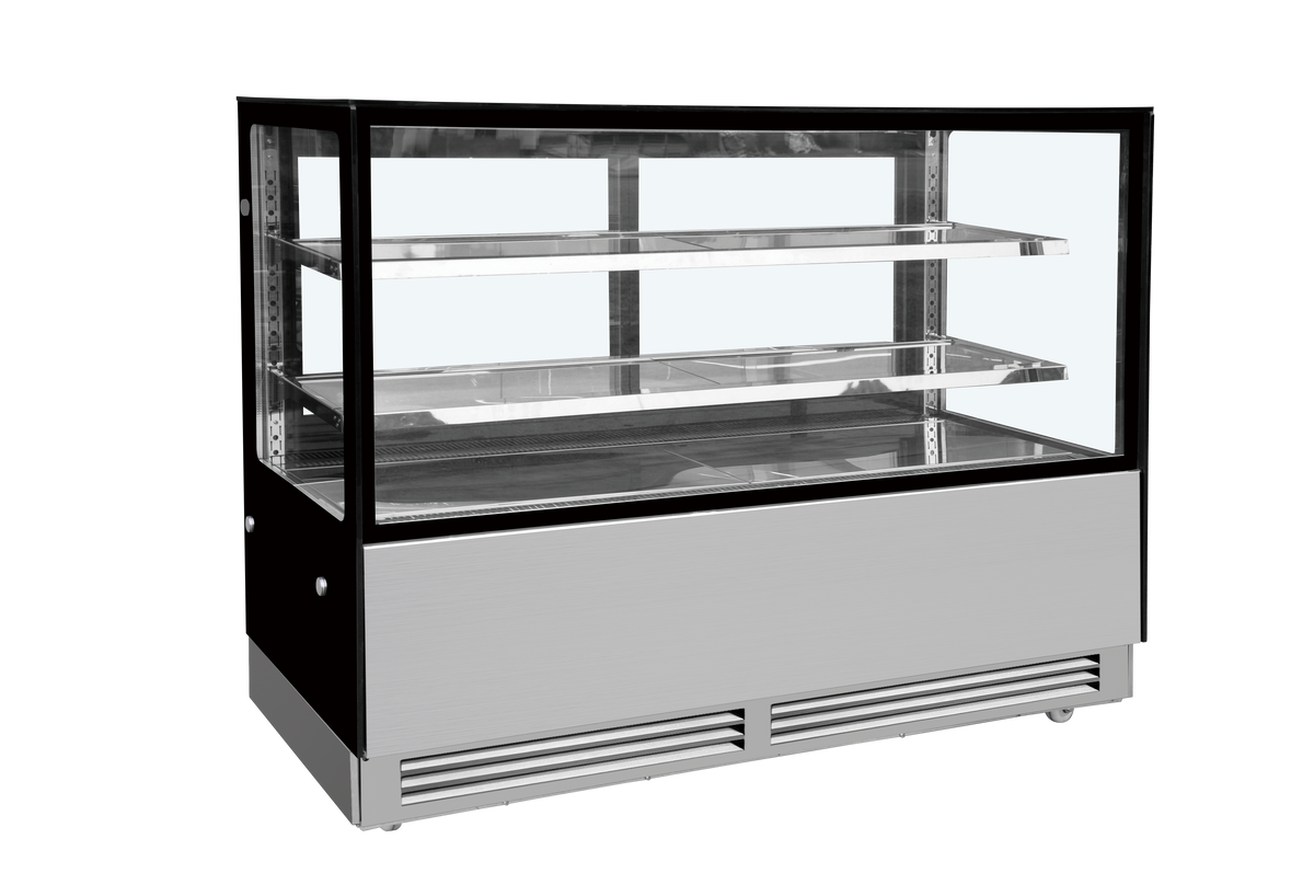 YB-18, 70" Floor Model Refrigerated Square Display Case