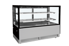 YB-18, 70" Floor Model Refrigerated Square Display Case