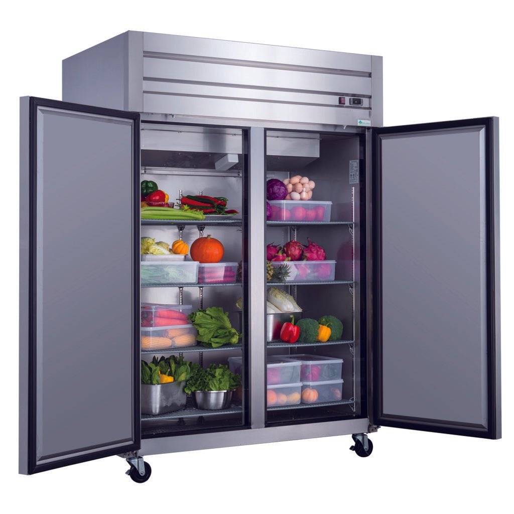 55" 2 Solid Door Reach-In Freezer, A55F