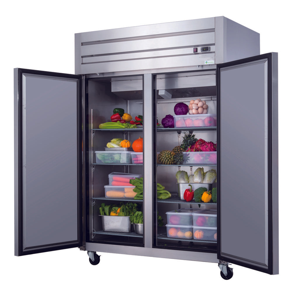 55" 2 Solid Door Reach-In Freezer, A55F