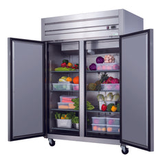 55" 2 Solid Door Reach-In Freezer, A55F