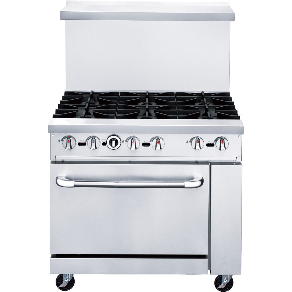 36" Oven Range Six Open Burner Natural Gas, ACR36-6B