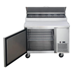DPP44-6-S1, Commercial 44" 6 pan Pizza Prep Table Refrigerator