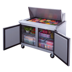 MSR-48M Mega Top Refrigerated Sandwich Prep Table, 47"*35"*46", 3-Year labor 5-Year Parts 10-Year compressor
