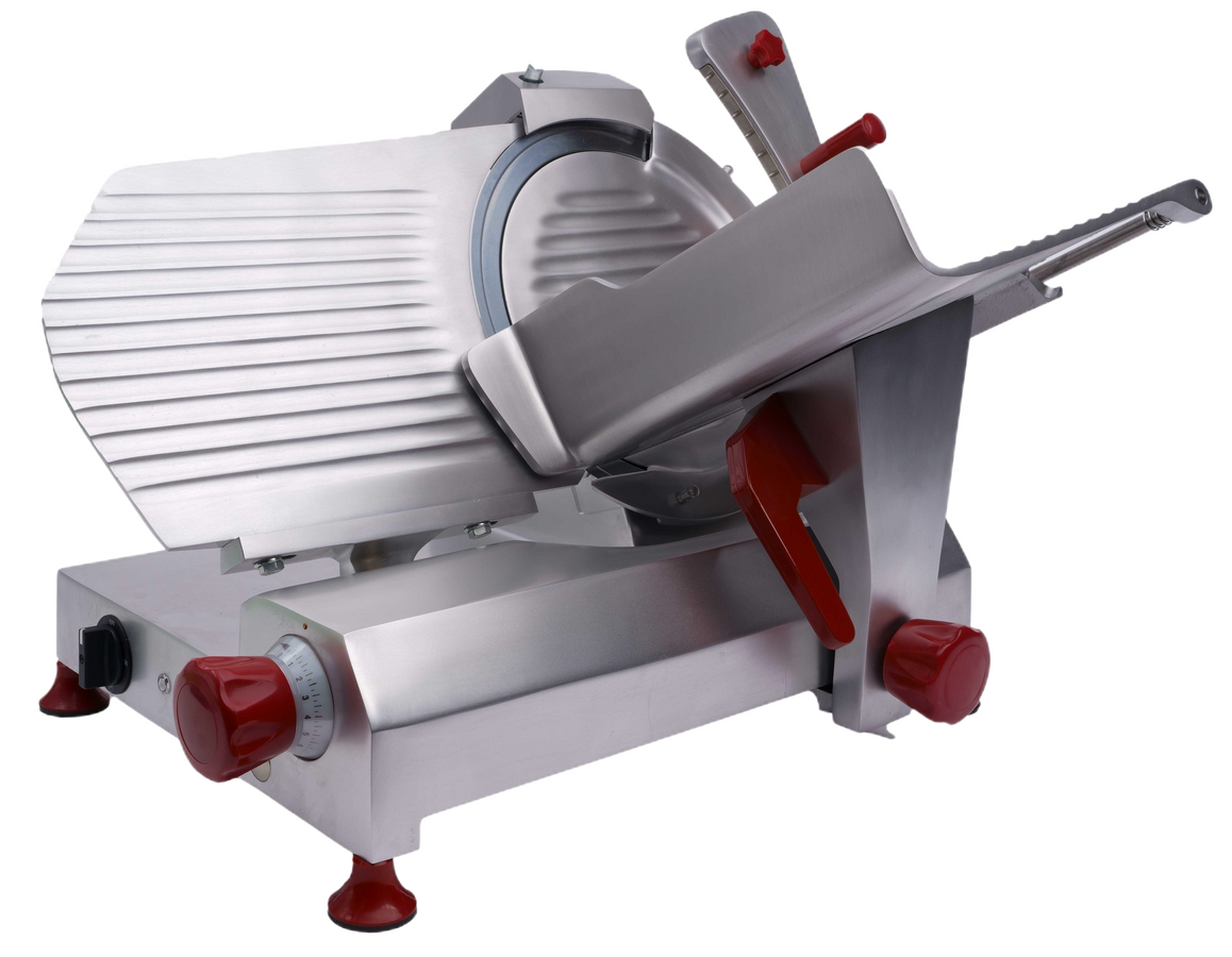 Trento 12″ Belt-Driven Meat Slicer with Compact Body – 0.35 HP, 120 V