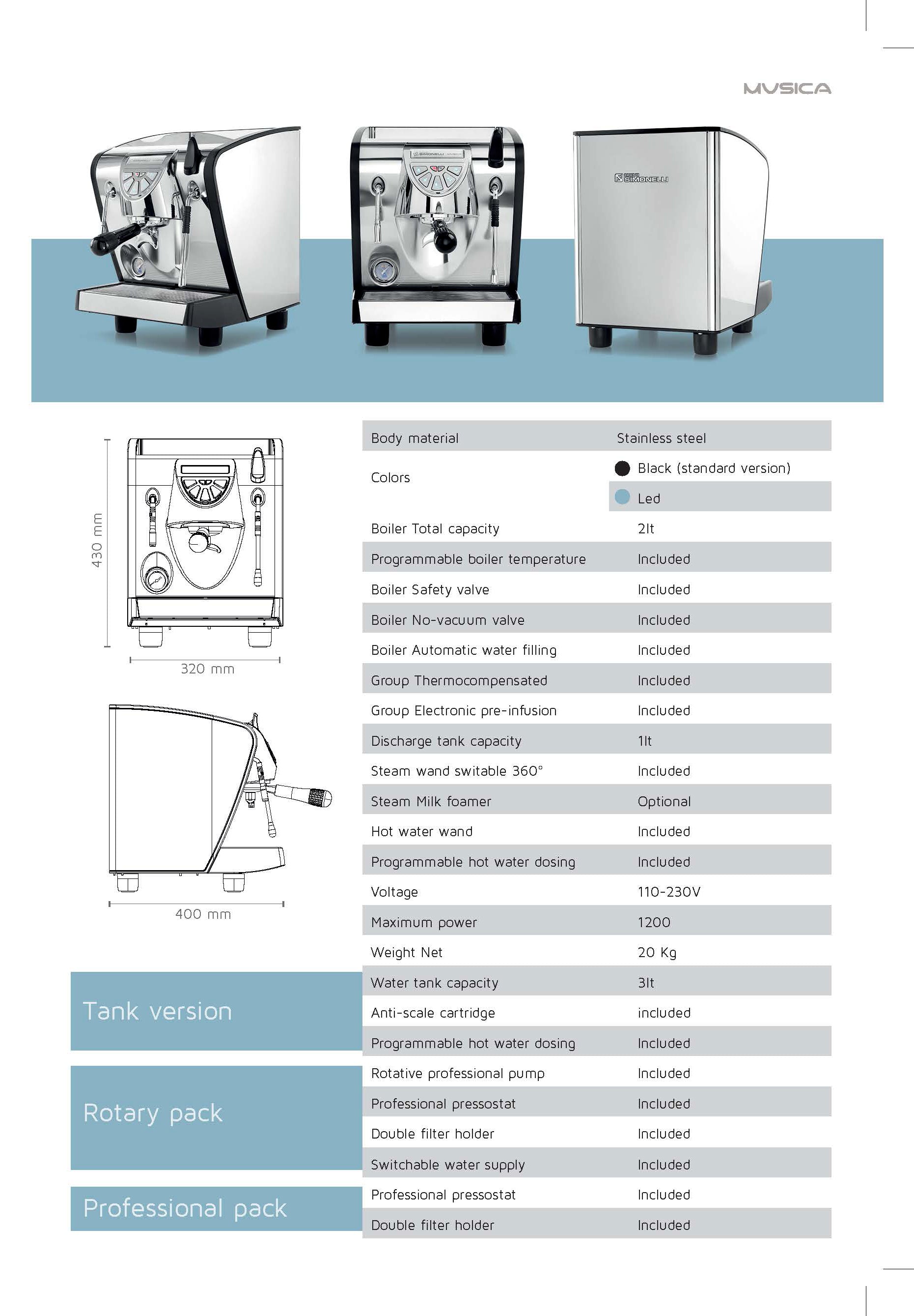 Nuova Simonelli Musica Coffee Machine