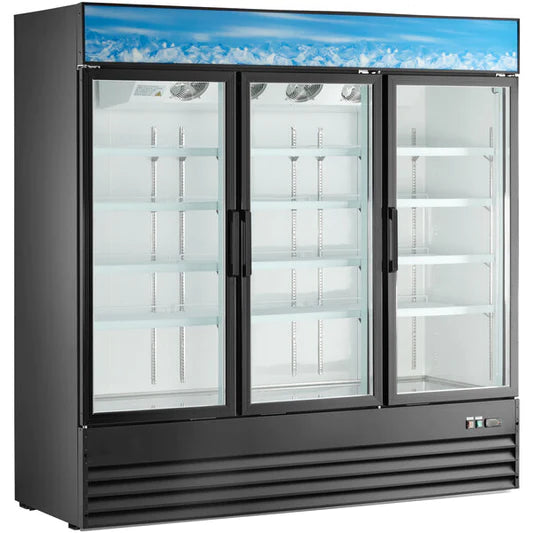 SG1.9L3-HC Glass Door Merchandiser Refrigerator, 78"*30"*85", 1-Year labor & Parts 5-Year compressor