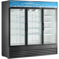 78" Commercial 3 Glass Door Merchandiser Refrigerator, SG1.9L3-HC