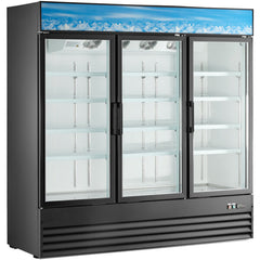 79" 3 Glass Door Reach-in Display Freezer, SD1.9L3-HC