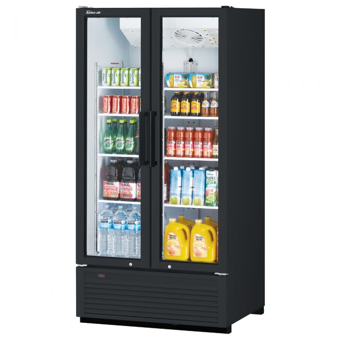 Turbo air TGM-35SDH*-N, 2 Doors Swing Glass Merchandiser/Full Height-Color option: (W), (B)