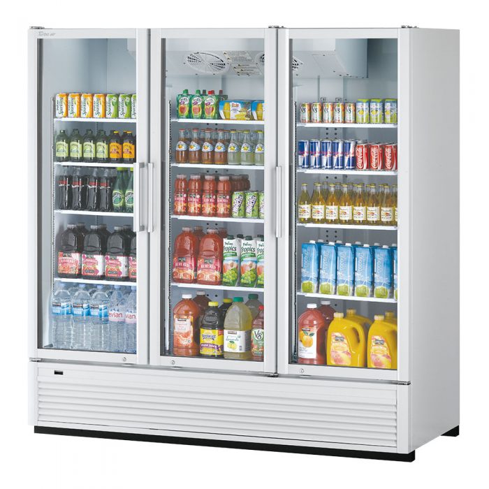 Turbo air TGM-72SDH*-N, 3 Doors Swing Glass Merchandiser/Full Height-Color option: (W), (B)