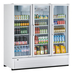 Turbo air TGM-72SDH*-N, 3 Doors Swing Glass Merchandiser/Full Height-Color option: (W), (B)