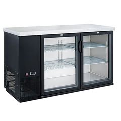 2 Hinged Glass Door Bar and Beverage Cooler ABB60-H2