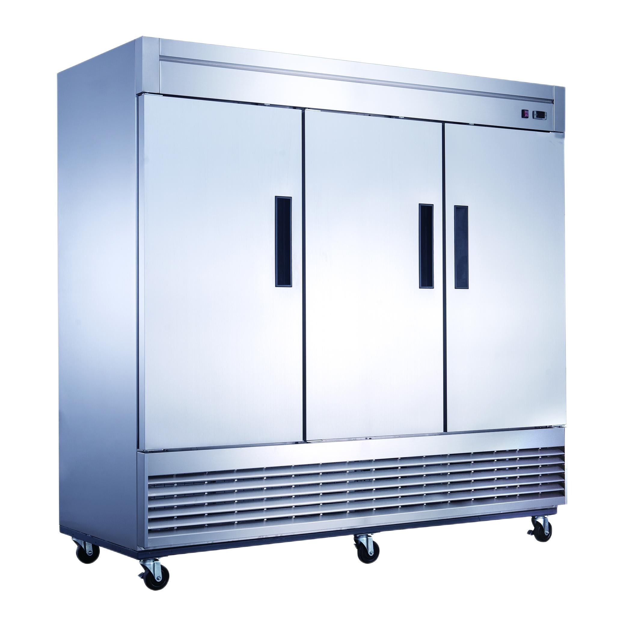 83" 3 Solid Door Reach-In Refrigerator, MR-83