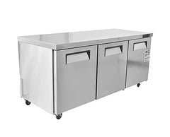 CLTF-72B Undercounter Worktop Freeser, 72"*30"*35",1-Year Parts &Labor, 5-Year compressor