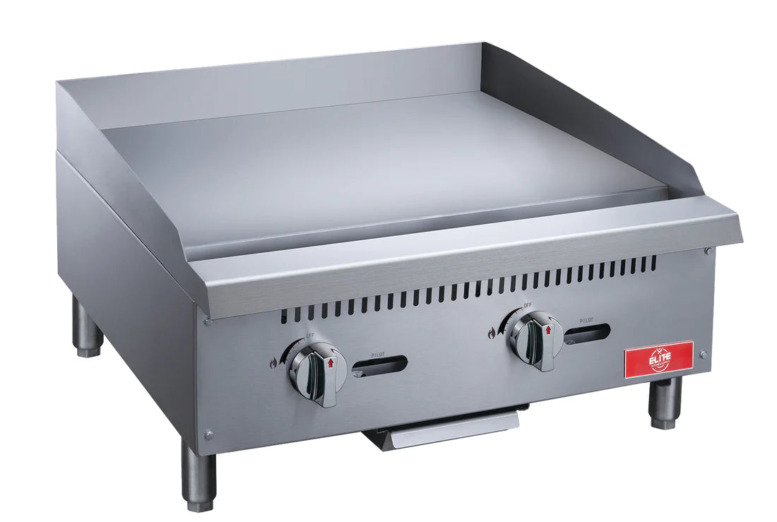 24" 2-Burner Commercial Griddle, ECGM24