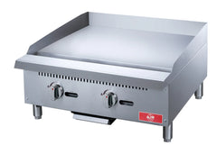 24" 2-Burner Commercial Griddle, ECGM24