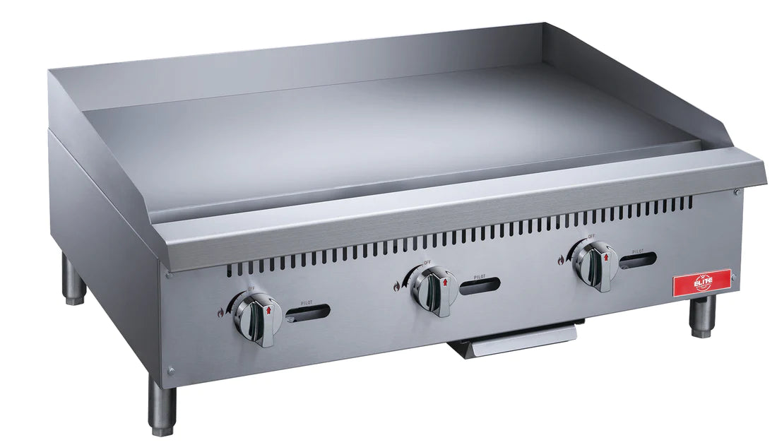 36" 3-Burner Commercial Griddle, ECGM36