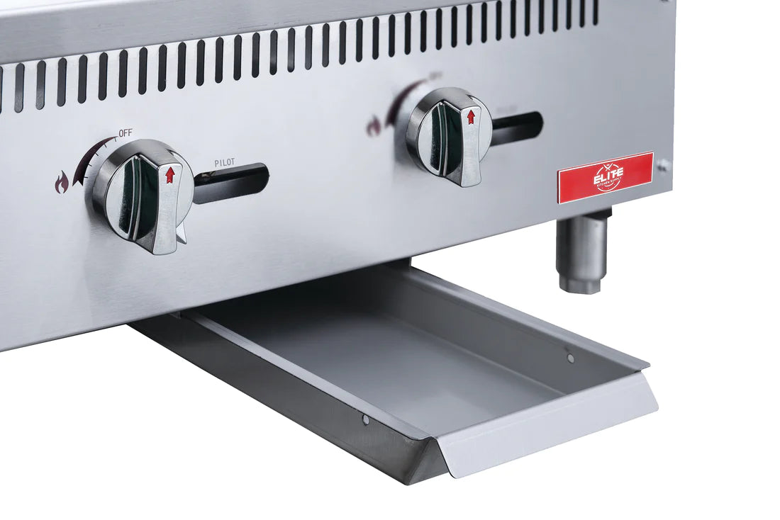 24" 2-Burner Commercial Griddle, ECGM24