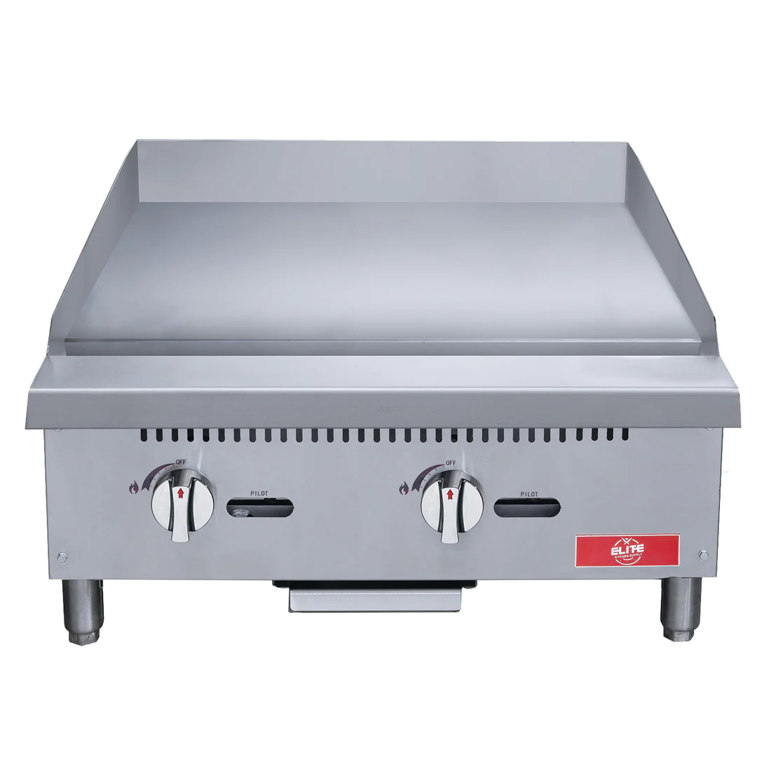 24" 2-Burner Commercial Griddle, ECGM24