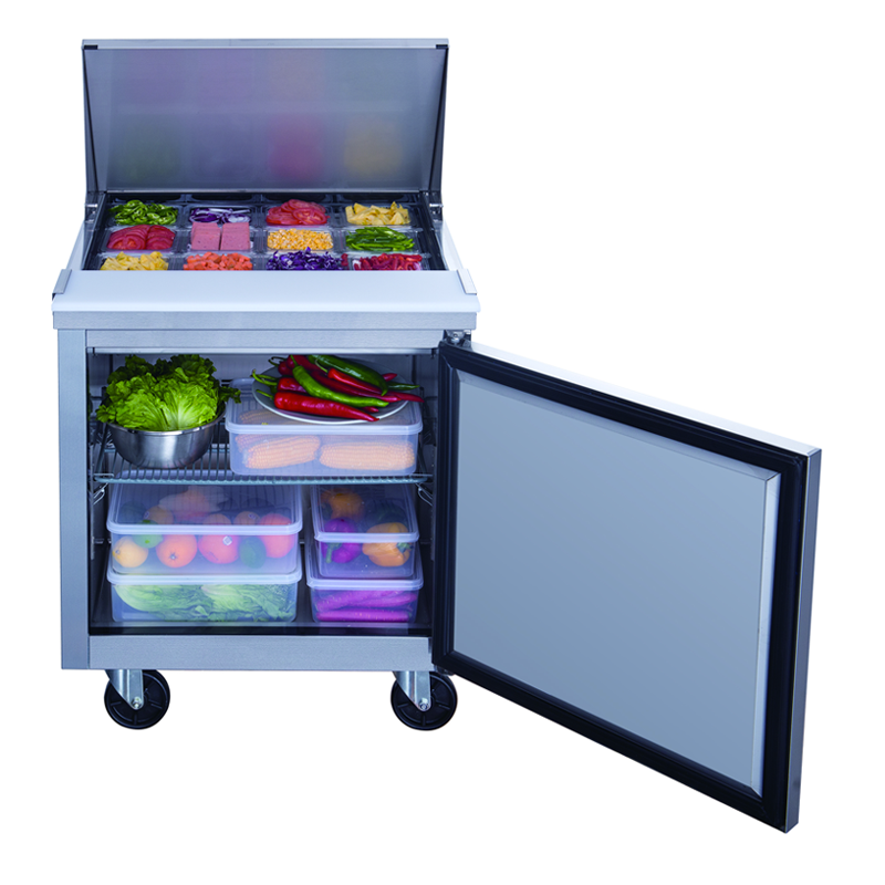 DSP29-12M-S1 1 Door Mega Top Food Prep Table Refrigerator_2