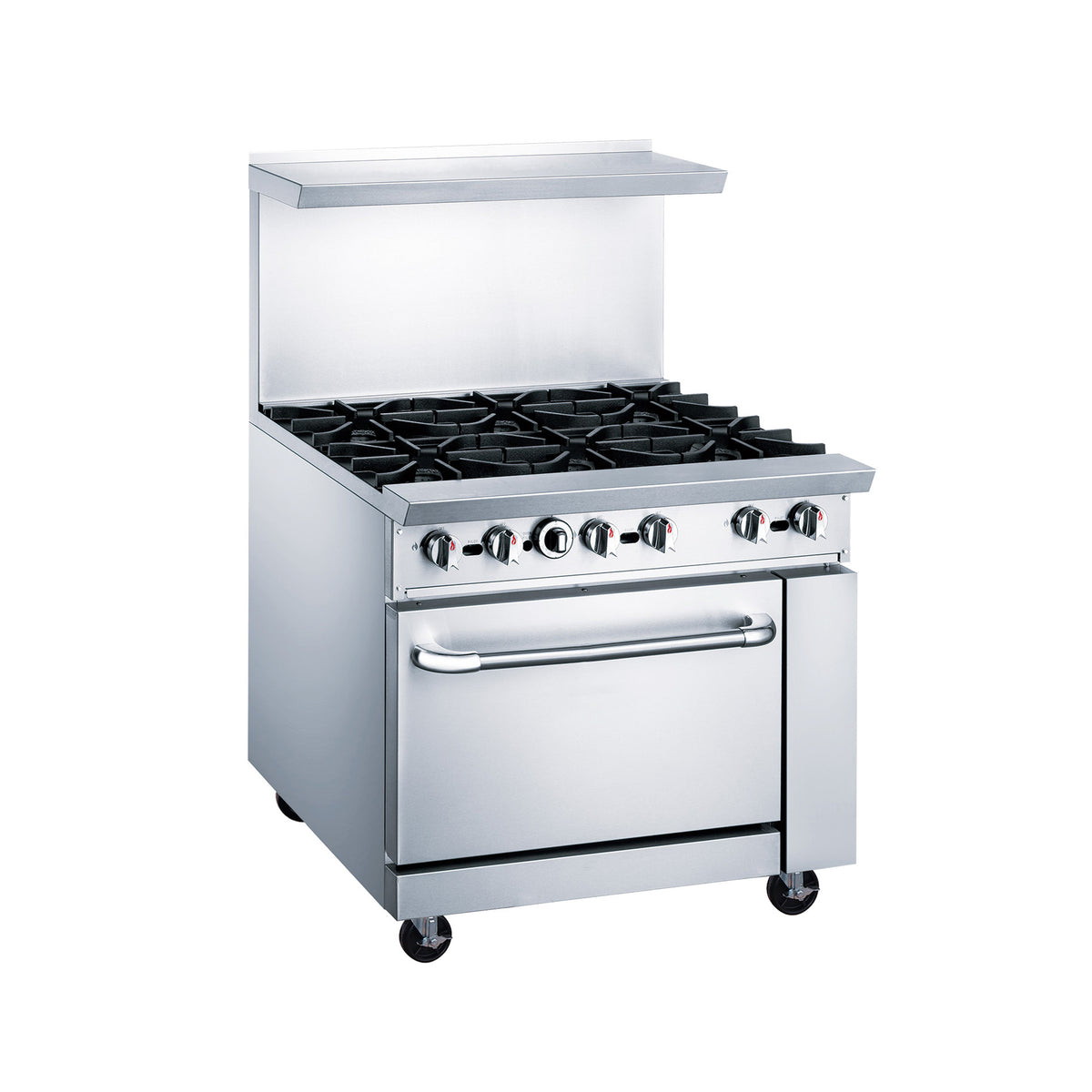 36" Oven Range Six Open Burner Natural Gas, ACR36-6B