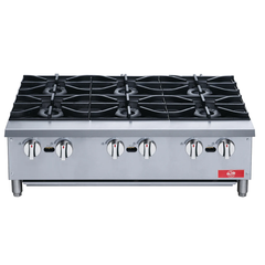 36" 6-Burner Hot Plate, ECHPA36