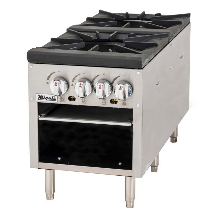 C-SPS-2-18 Migali 2 Burner Stock Pot Stove